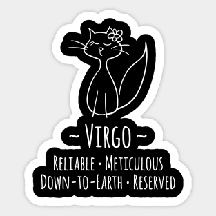 Virgo Zodiac Sign Sticker